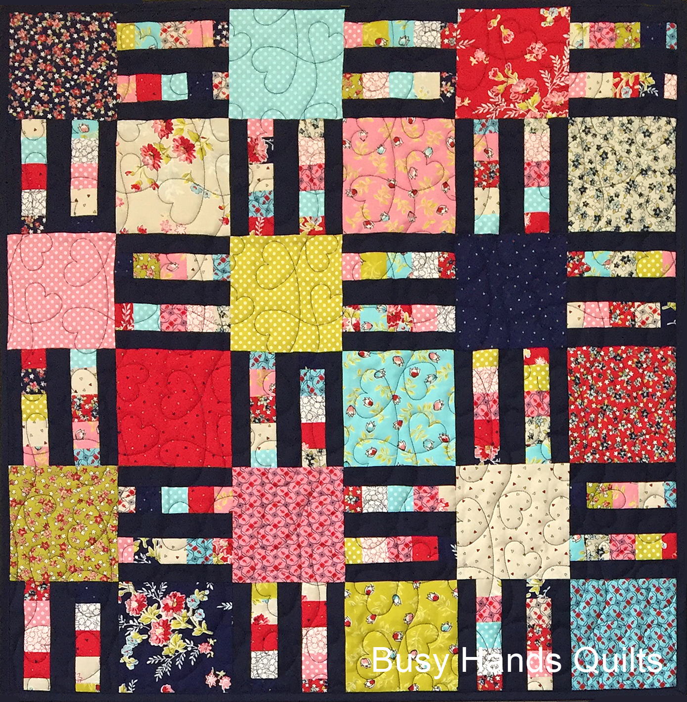 Mini Picket Fence Quilt Pattern PDF DOWNLOAD Busy Hands Quilts $12.99