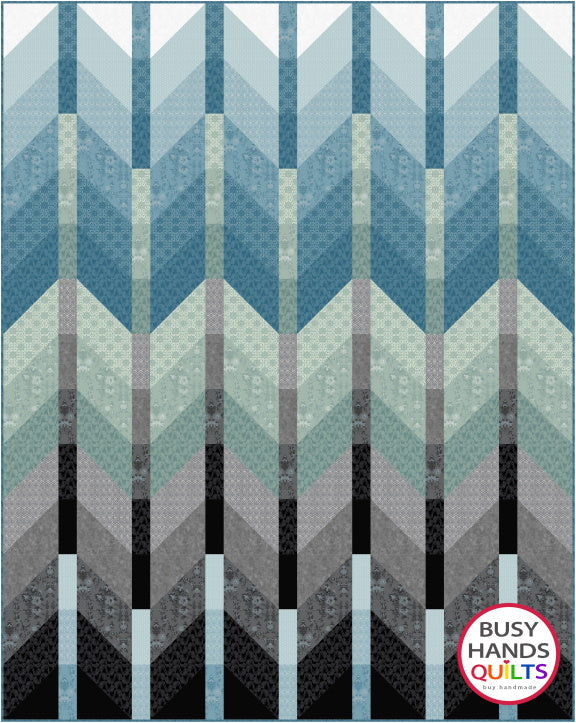 Ombre Mountains Quilt Pattern PDF DOWNLOAD Busy Hands Quilts $12.99