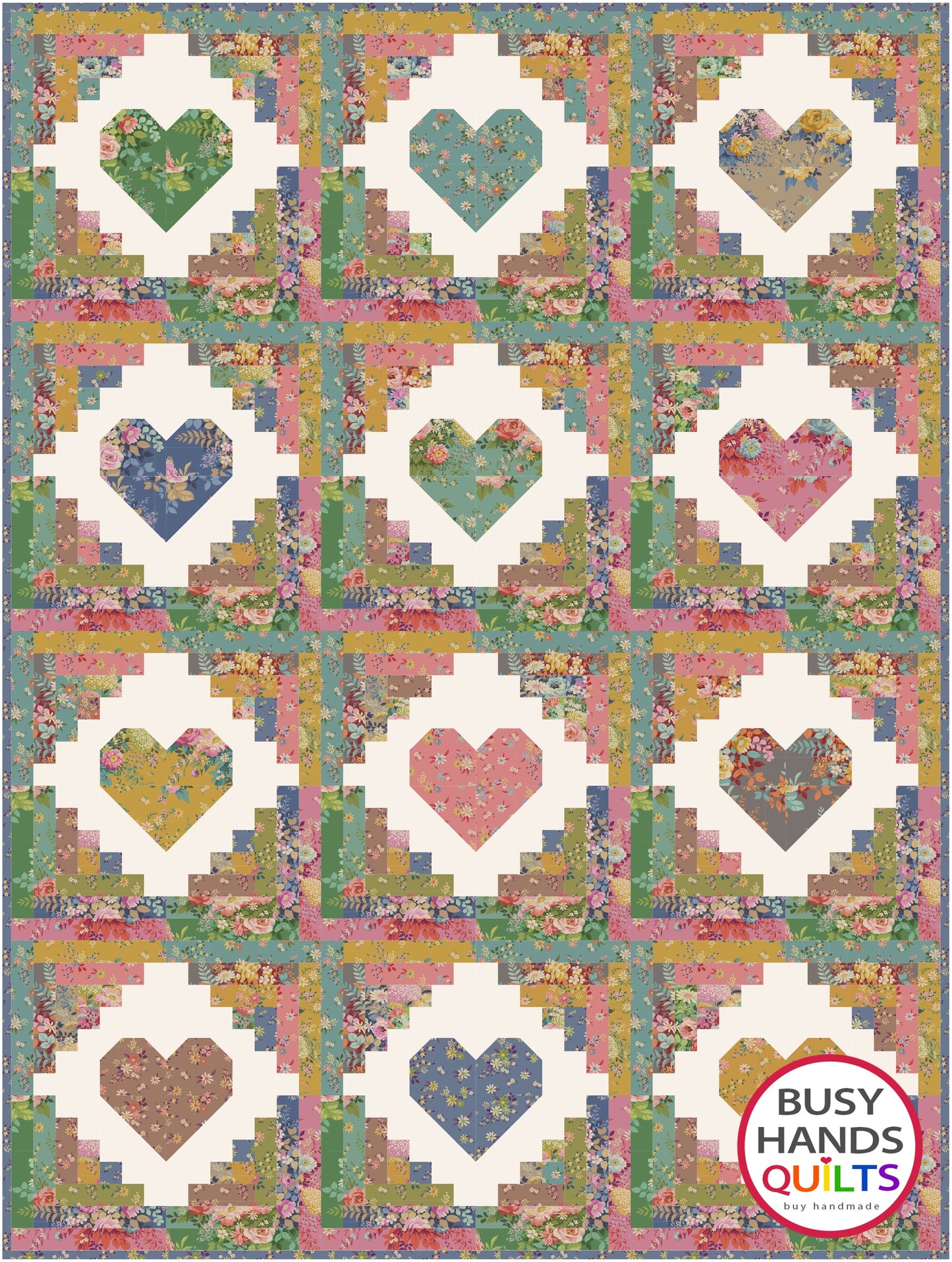 Quilty Cabins Quilt Pattern PDF DOWNLOAD