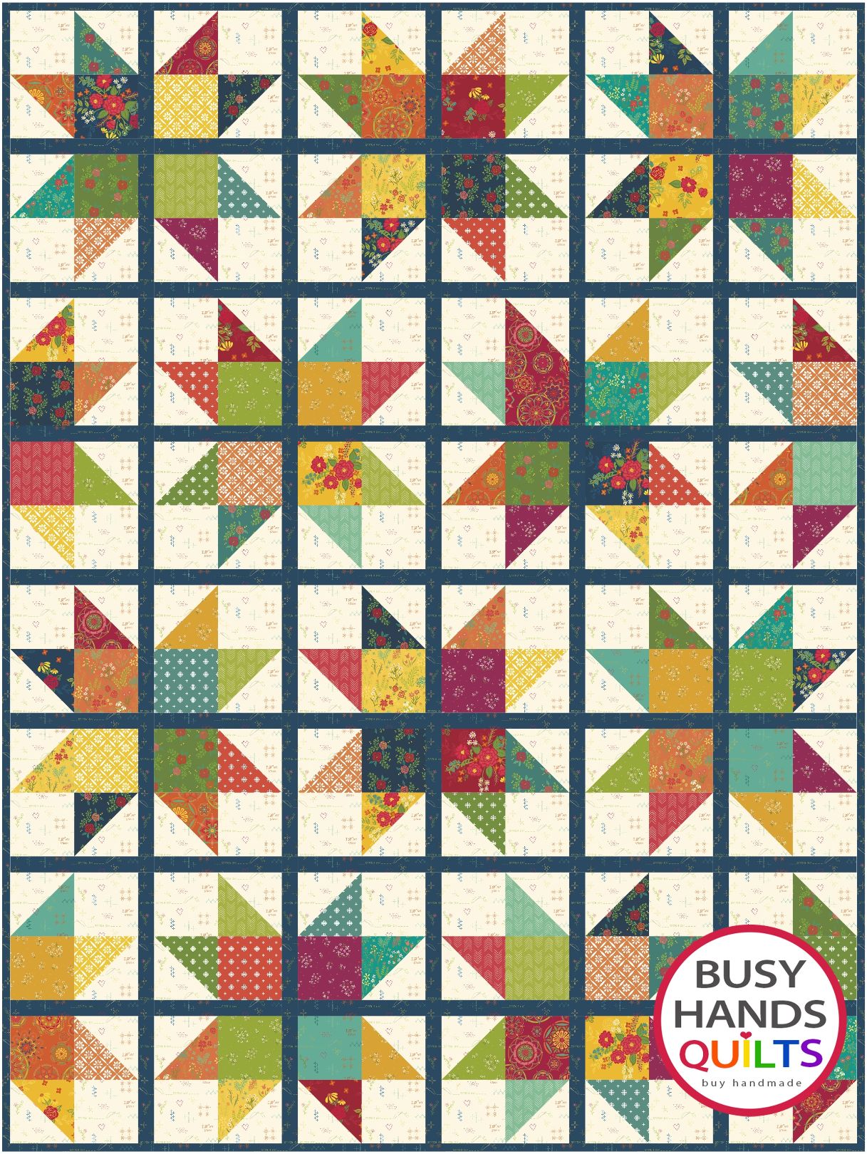 Through My Window Quilt Pattern PDF DOWNLOAD Busy Hands Quilts $12.99