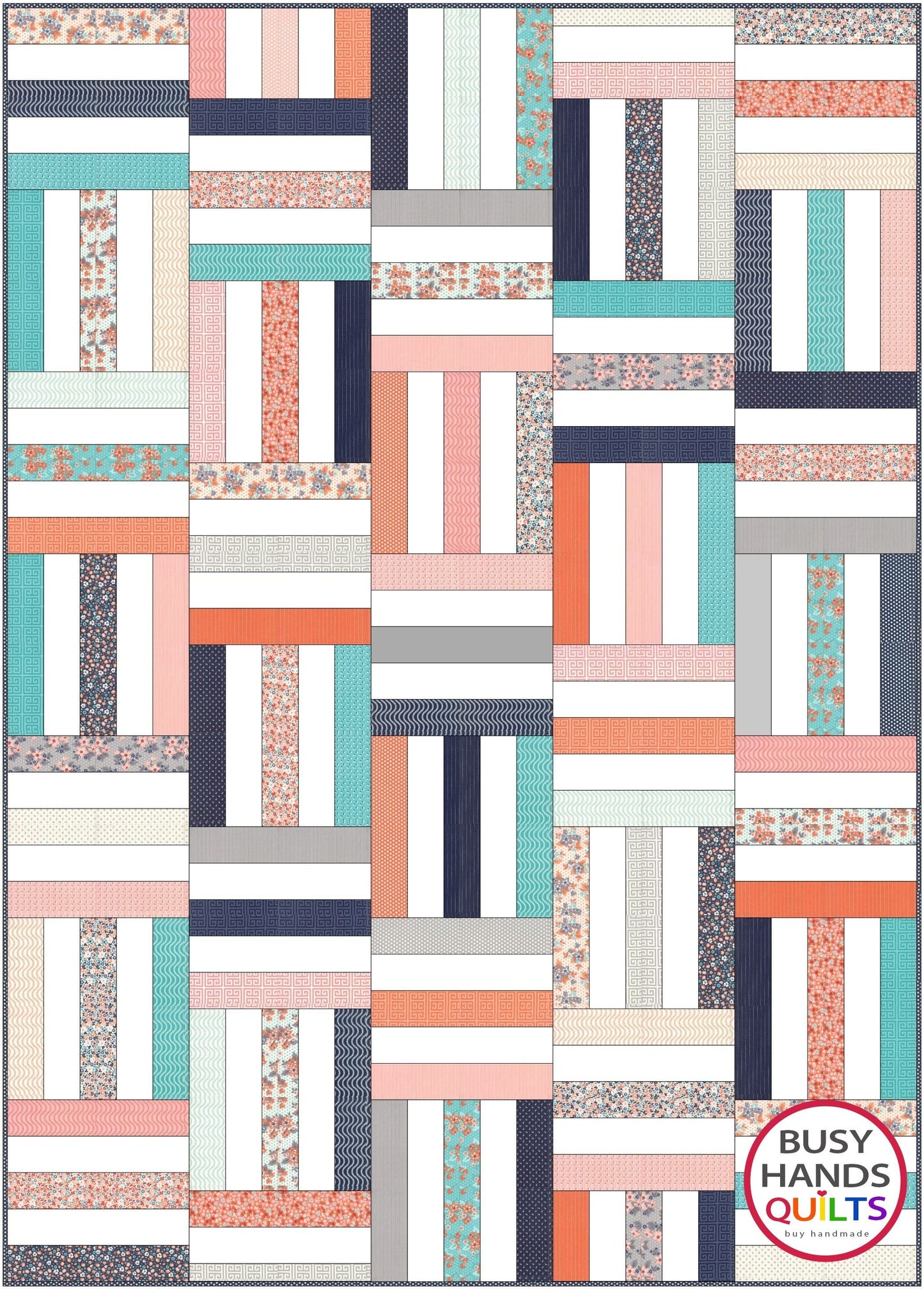 Skyline Divide Quilt Pattern PDF DOWNLOAD Busy Hands Quilts $12.99