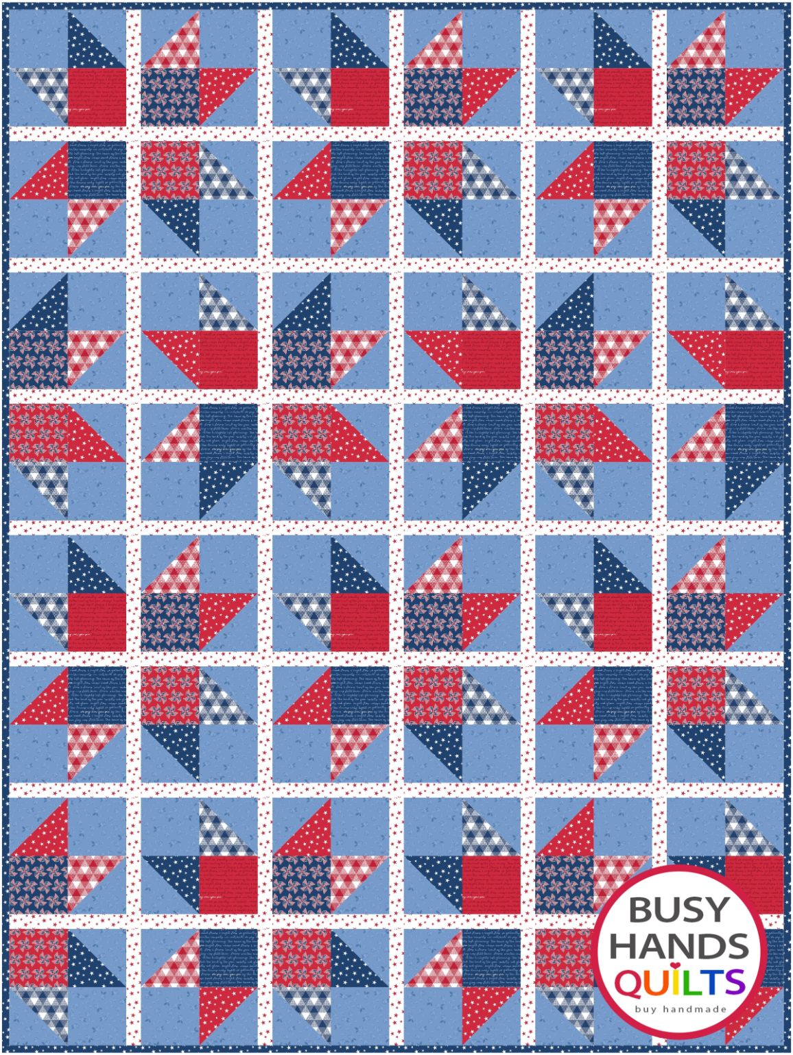 Through My Window Quilt Pattern PDF DOWNLOAD Busy Hands Quilts $12.99