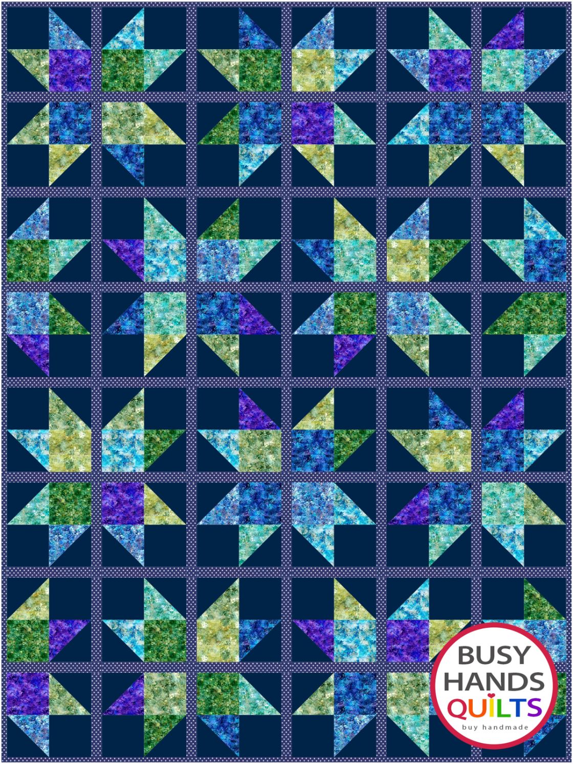 Through My Window Quilt Pattern PDF DOWNLOAD Busy Hands Quilts $12.99