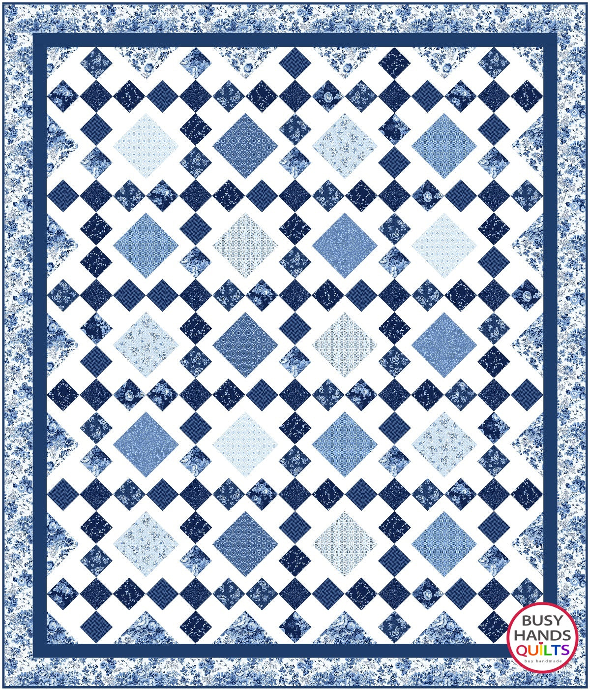 Granny's Square Patch Quilt Pattern PRINTED Busy Hands Quilts {$price}