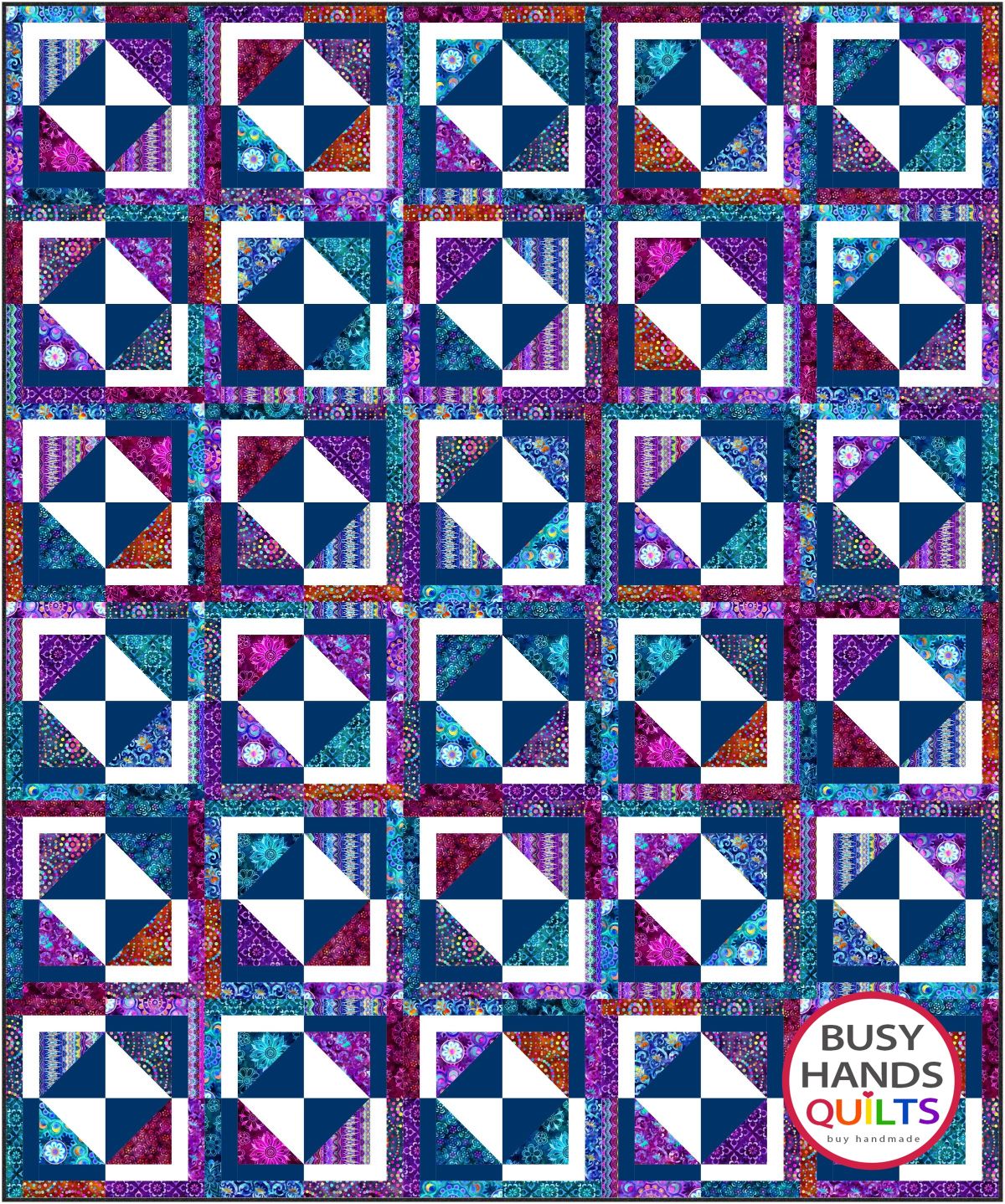 Kindred Quilt Pattern PDF DOWNLOAD Busy Hands Quilts $12.99