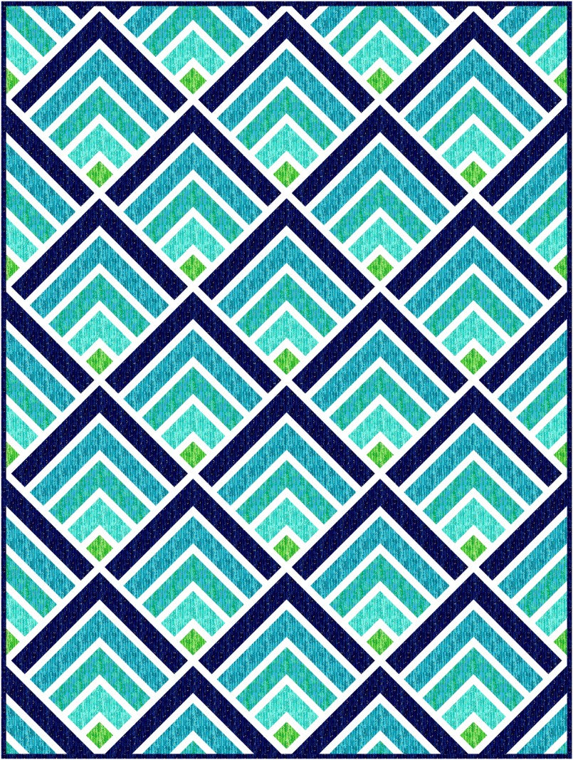 Mountain Peaks Quilt Pattern PRINTED Busy Hands Quilts {$price}