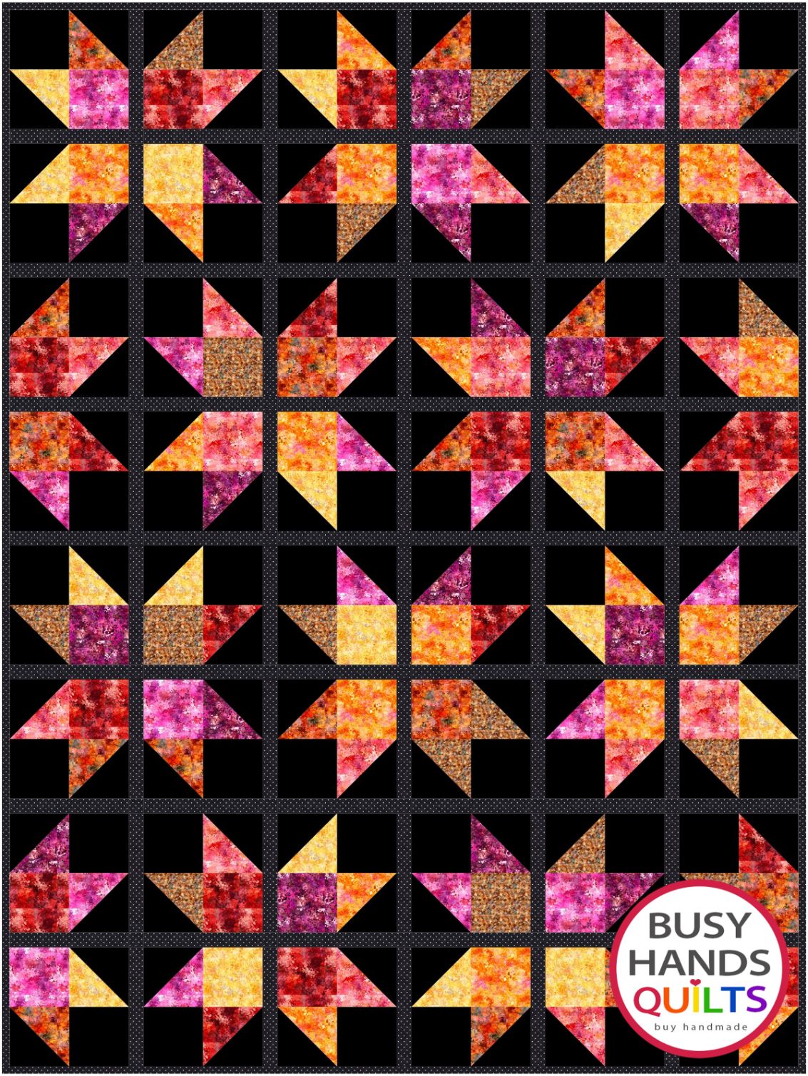 Through My Window Quilt Pattern PDF DOWNLOAD Busy Hands Quilts $12.99