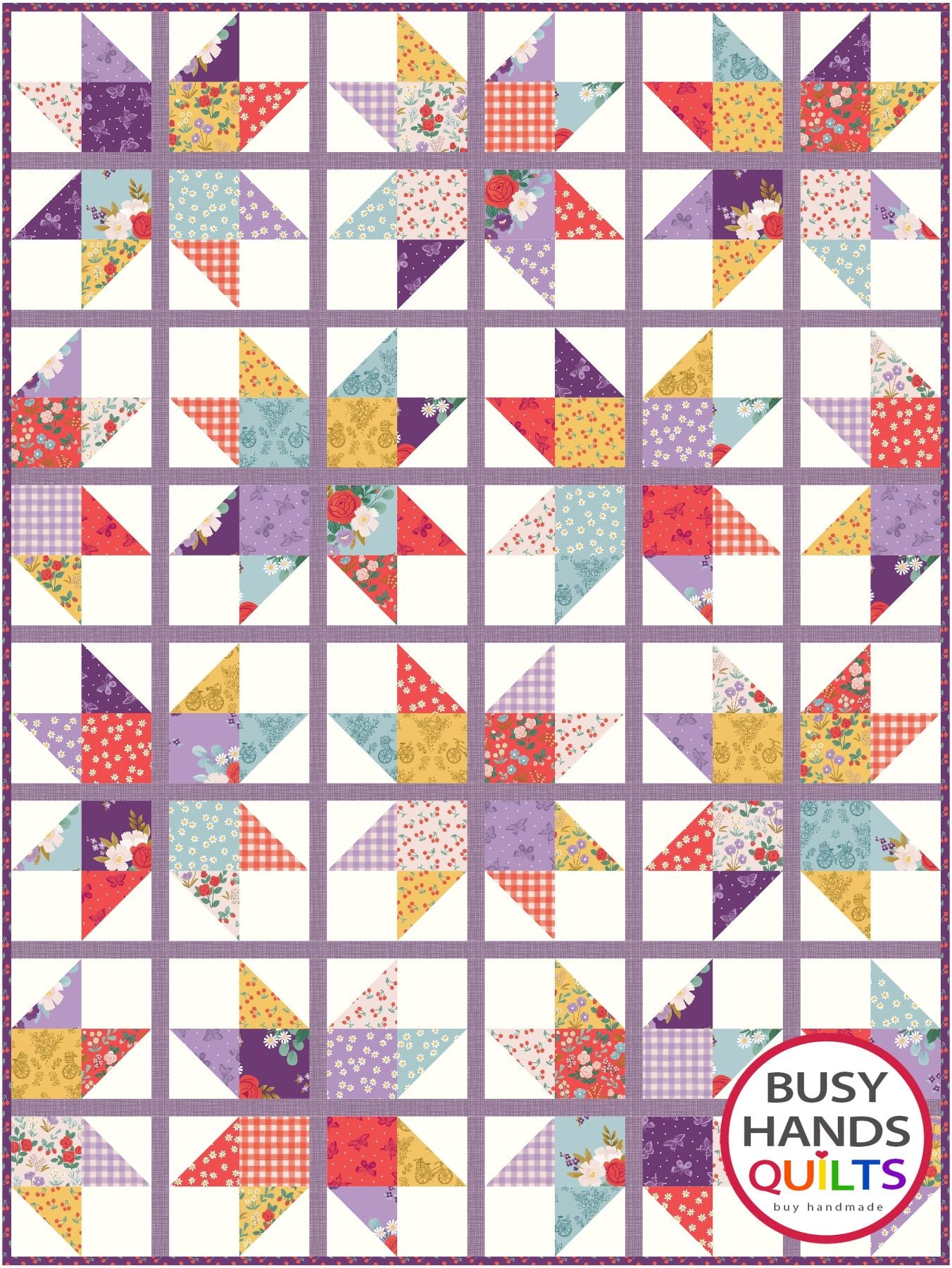 Through My Window Quilt Pattern PRINTED Busy Hands Quilts {$price}