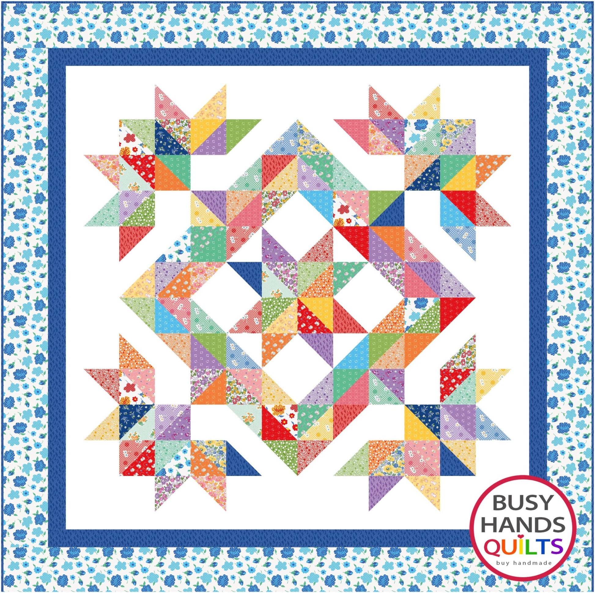 Whimsical Quilt Pattern PDF DOWNLOAD Busy Hands Quilts $12.99