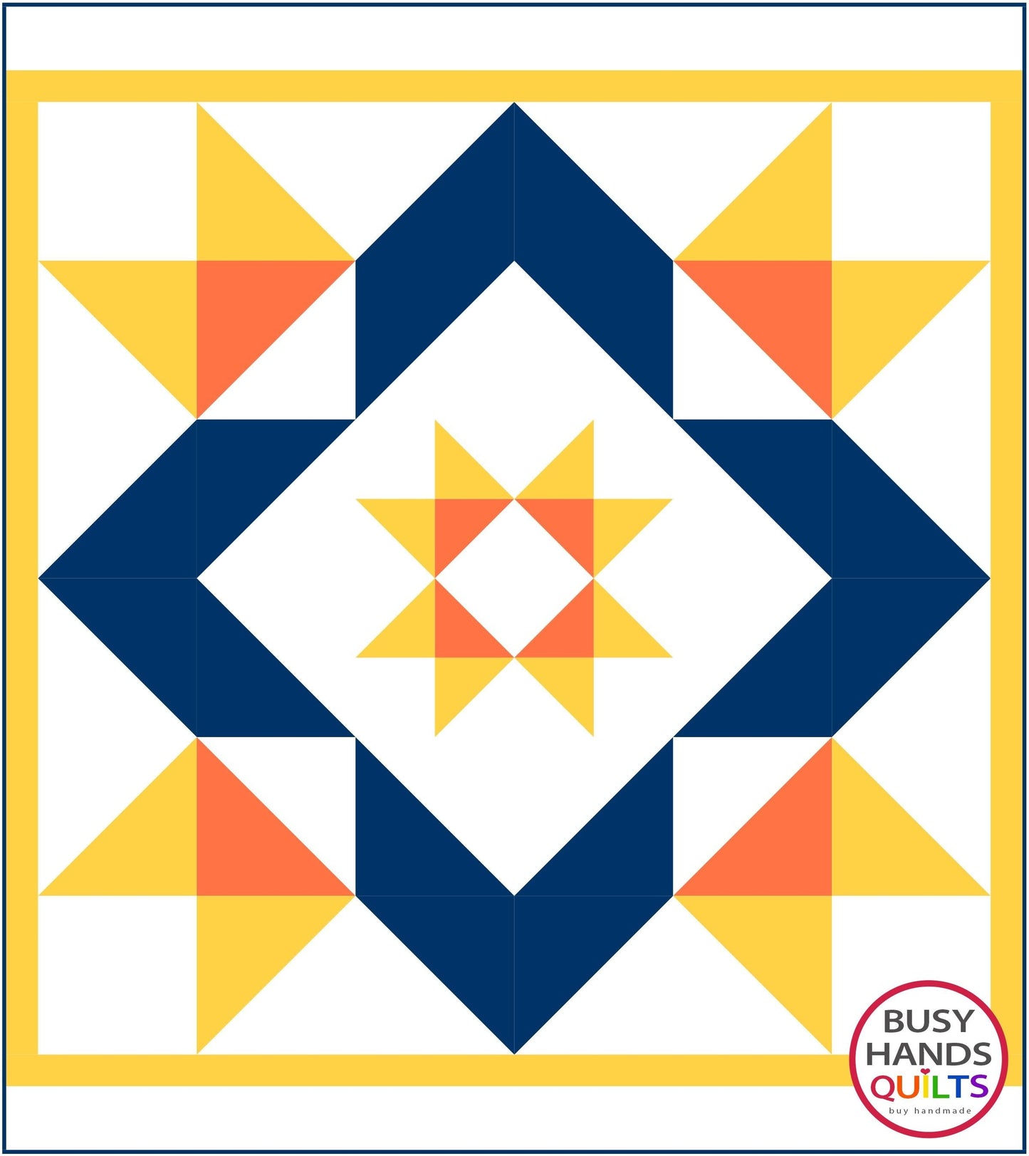 Giant Star Quilt Pattern PDF DOWNLOAD Busy Hands Quilts $12.99