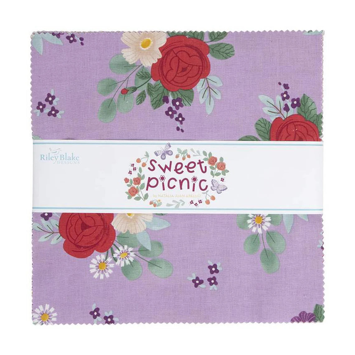 Layer Cake - Sweet Picnic by Natalia Abello for Riley Blake 10in Stacker #404