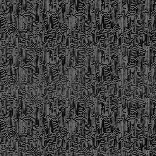 By the Half Yard - Maze in Black in Sanctuary by Clothworks #513