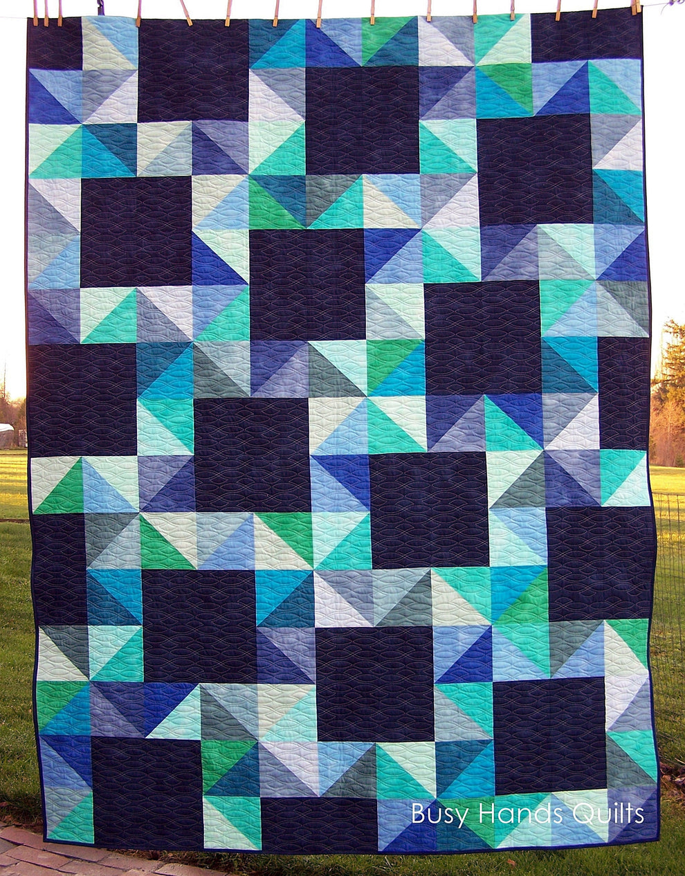 Falling Stars Quilt Pattern by Busy Hands Quilts