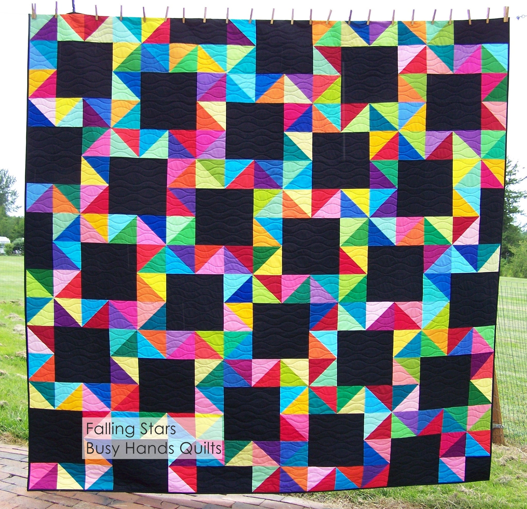 Falling Stars Quilt Pattern by Busy Hands Quilts