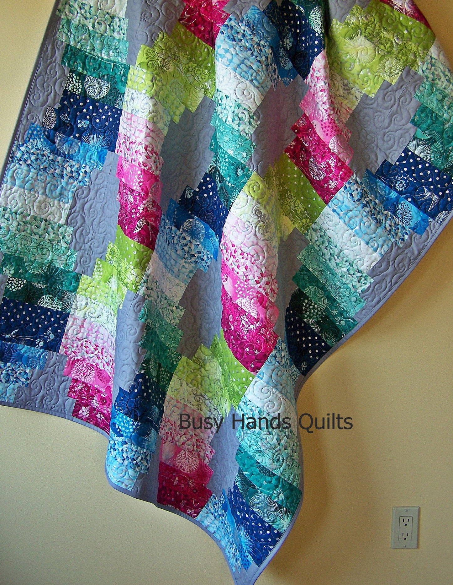 Jelly Roll Waves Quilt Pattern PDF DOWNLOAD Busy Hands Quilts $12.99