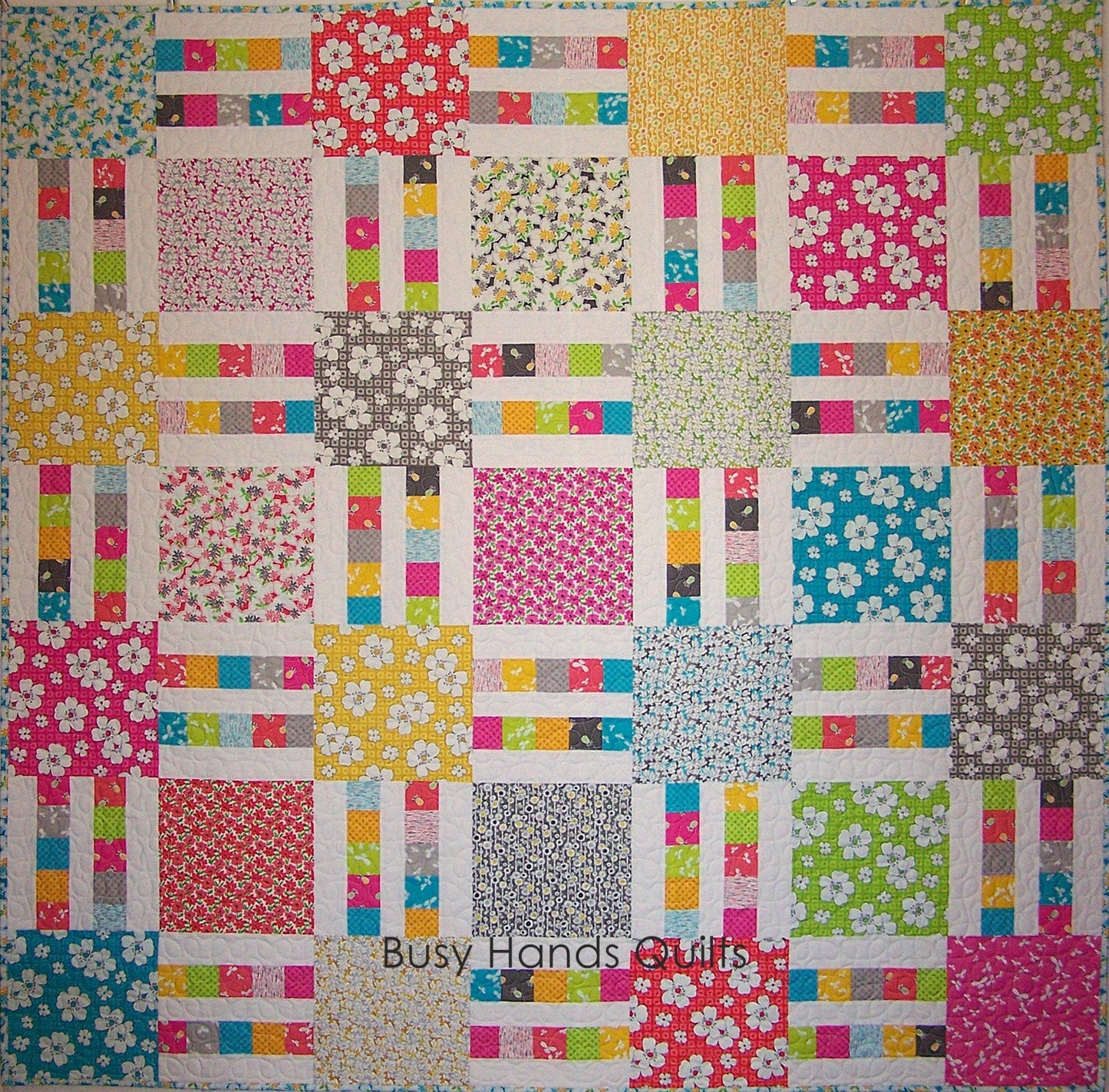 Picket Fence Quilt Pattern PDF DOWNLOAD Busy Hands Quilts $12.99