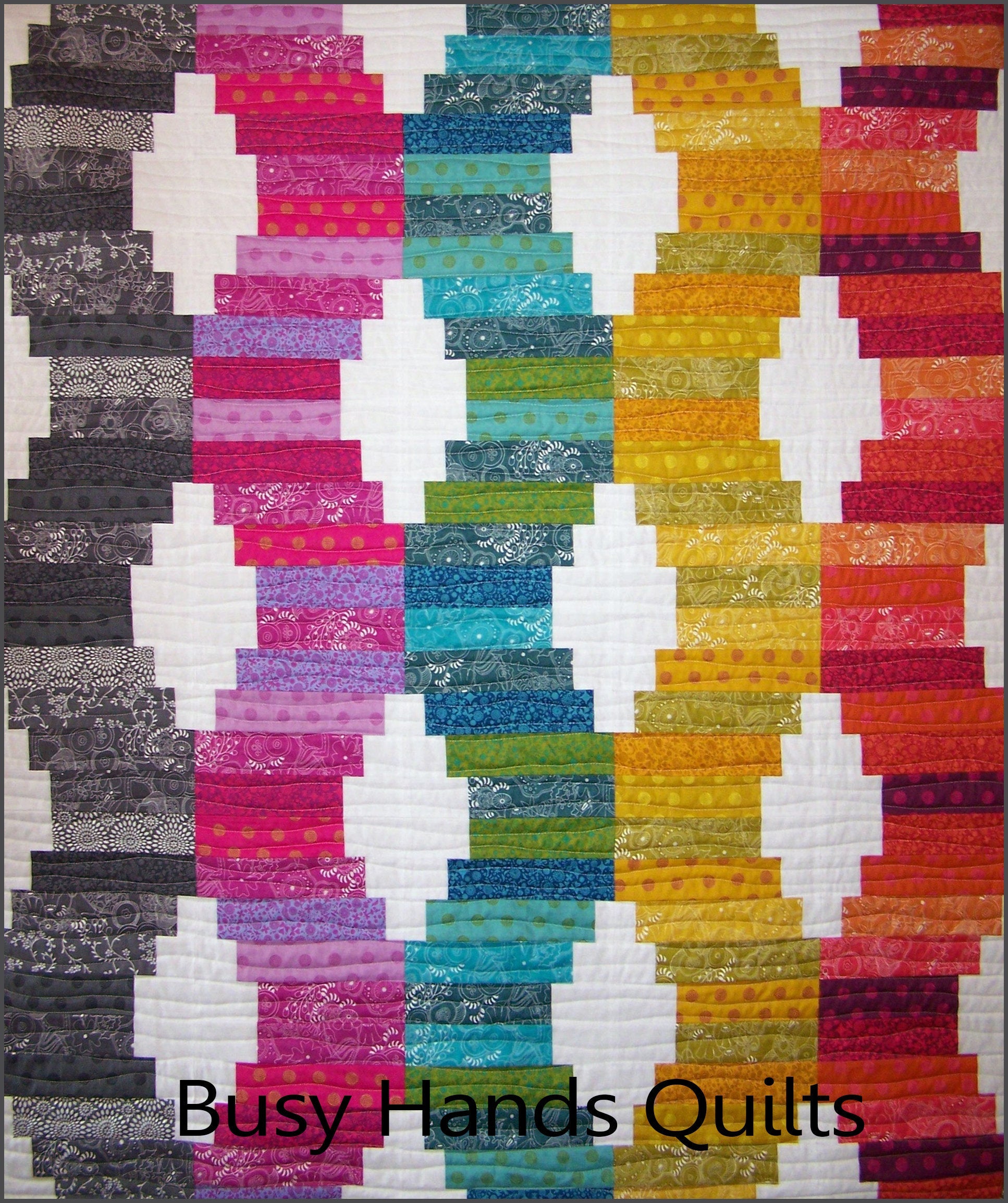 Jelly Roll Waves Quilt Pattern PDF DOWNLOAD Busy Hands Quilts $12.99
