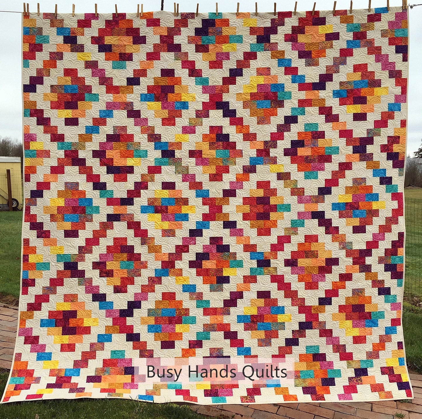 Brick Cottage Lane 2 Quilt Pattern PDF DOWNLOAD Busy Hands Quilts $12.99