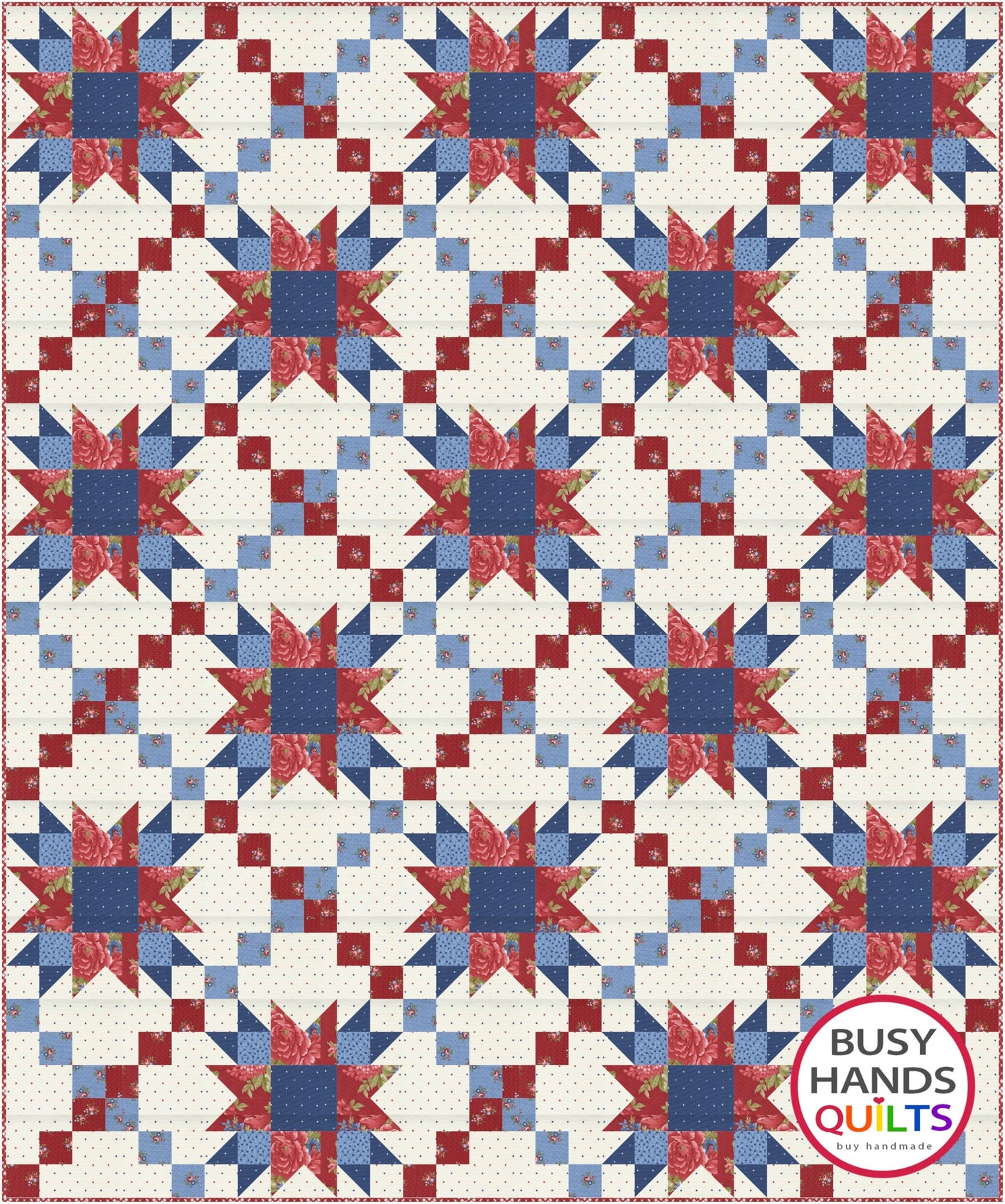Shooting Stars Quilt Pattern PRINTED Busy Hands Quilts {$price}